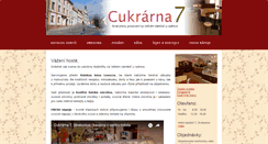 Desktop Screenshot of cukrarna7.cz